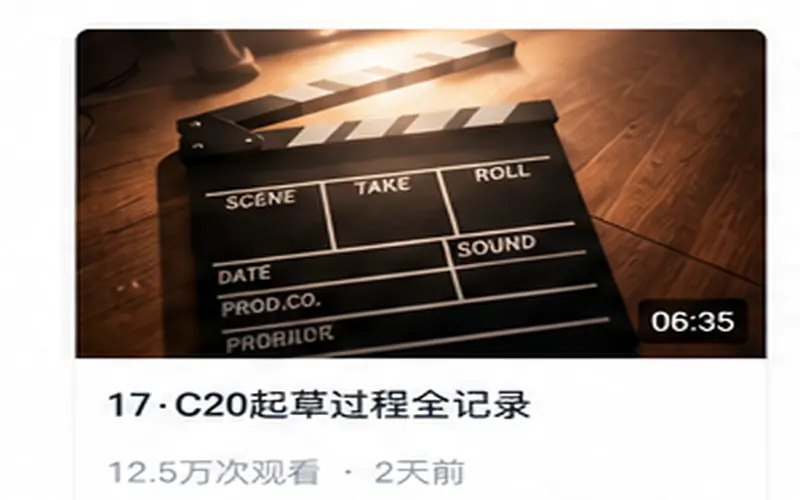 17·C20起草过程记录视频封面
